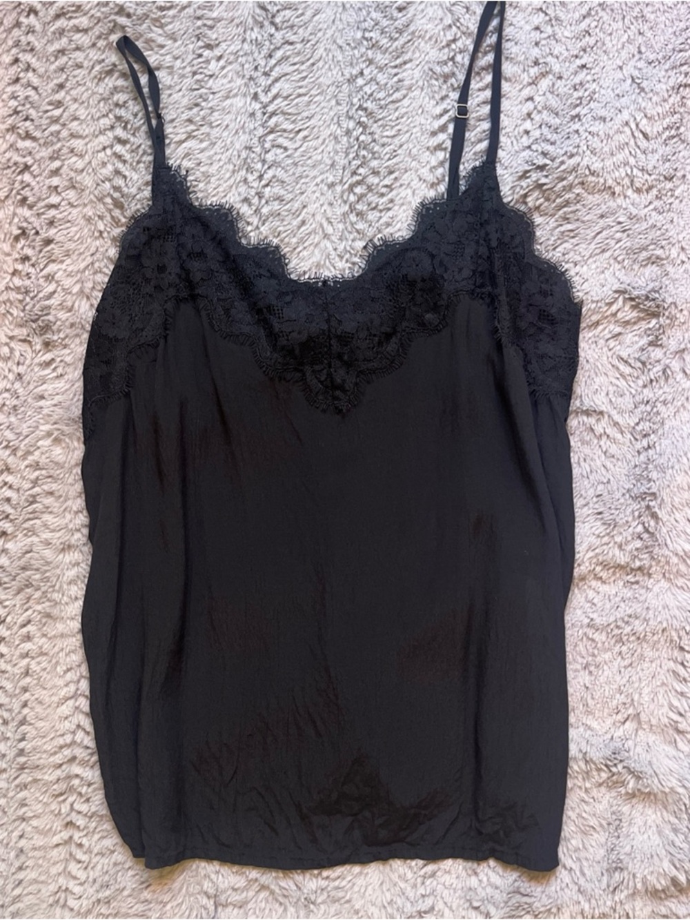 Abercrombie & Fitch Black Lace-Trim Cami